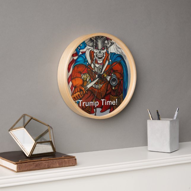 Véritable horloge Patriot Trump (Bureau)