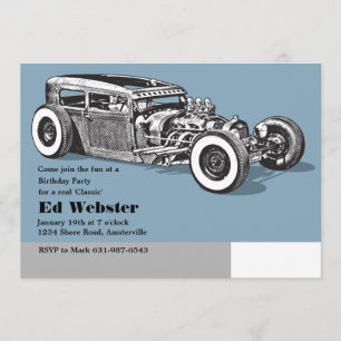 Véritable invitation classique d'anniversaire