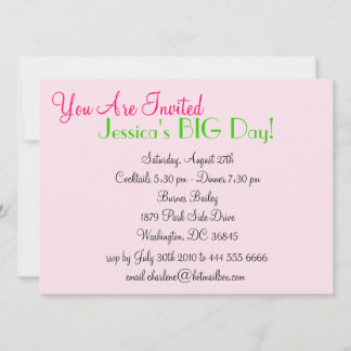 Véritable Jolie Filles Vie Invitation