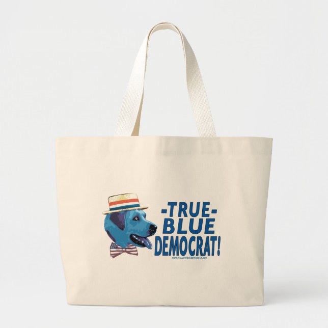 Véritable sac bleu de Démocrate (Devant)