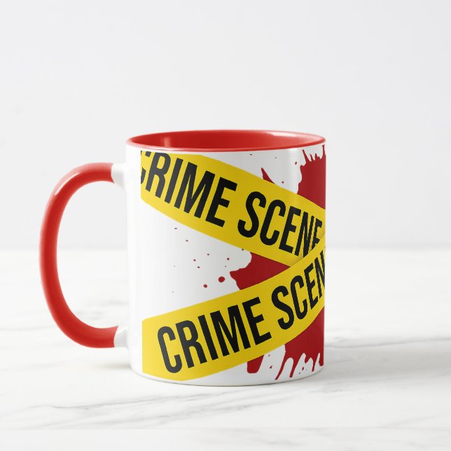 Véritable scène de crime Mug (Gauche)