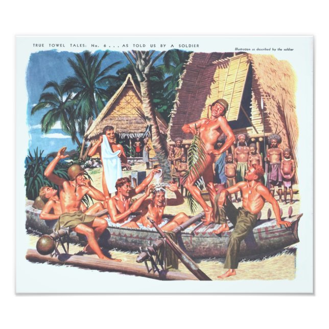 Véritable Tales de Serviettes No 6 de 6 Impression (Devant)