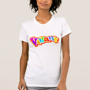Véritable texte graphique coloré femme t-shirt