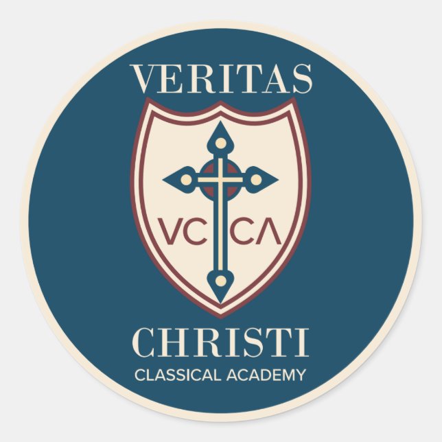 Veritas Christi Classical Academy 3in Stickers (Front)