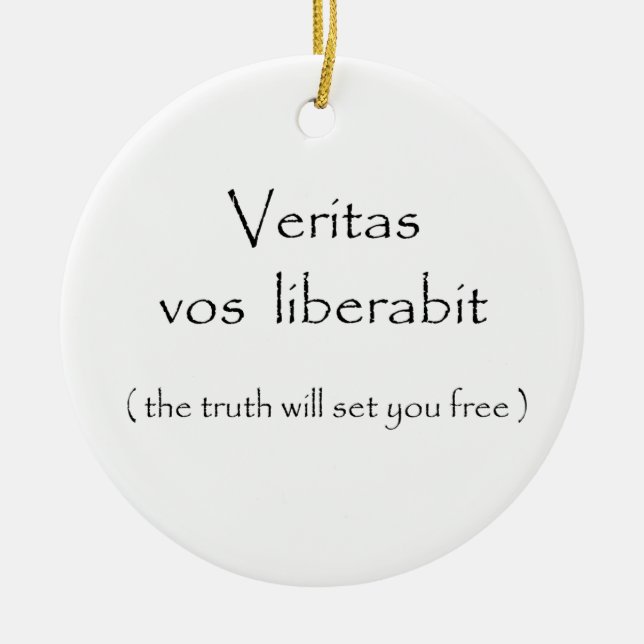 Veritas vos liberabit-circle ornament (Front)