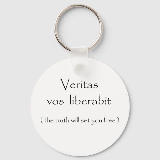 Veritas vos liberabit-keychain keychain (Front)