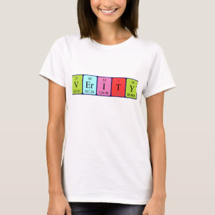 Verity periodic table name shirt