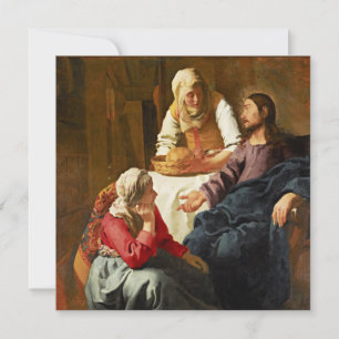 Vermeer - Christ in the House of Martha and Mary Card