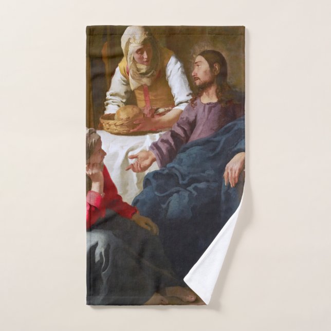 Vermeer - Christ in the House of Martha and Mary Hand Towel (Hand Towel)