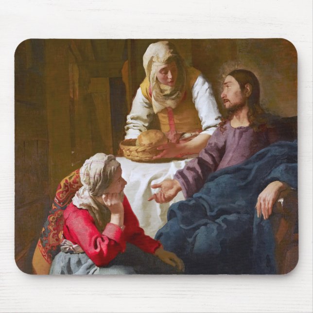 Vermeer - Christ in the House of Martha and Mary Mouse Pad (Front)