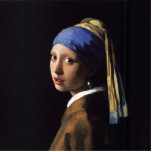 Vermeer Girl Pearl Earring Masterpiece Painting Standing Photo Sculpture<br><div class="desc">Johannes Vermeer masterpiece painting "Girl with a Pearl Earring" Vermeer's classic painting Girl with a Pearl Earring is the most famous painting created by Dutch painter Johannes Vermeer. The Girl with a Pearl earring is a masterpiece created in 1665 and hangs in the Hague. In the Vermeer masterwork "Girl with...</div>