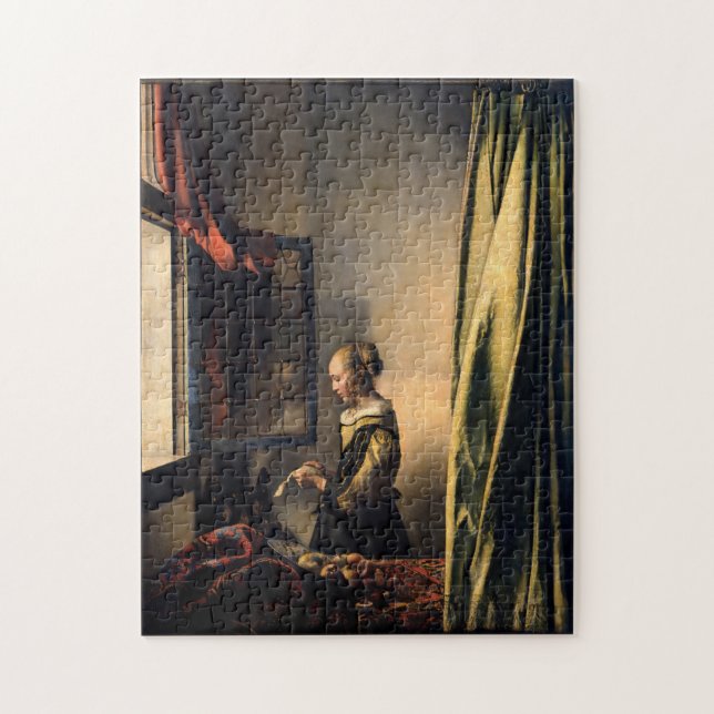 Vermeer - Girl Reading a Letter at an Open Window Jigsaw Puzzle (Vertical)
