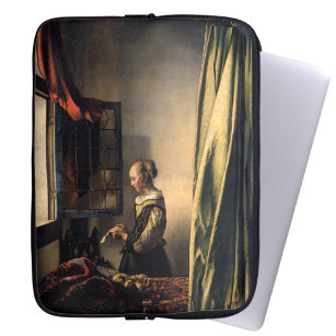 Vermeer - Girl Reading a Letter at an Open Window Laptop Sleeve
