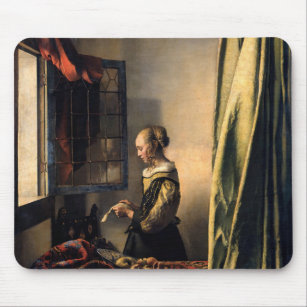 Vermeer - Girl Reading a Letter at an Open Window Mouse Pad