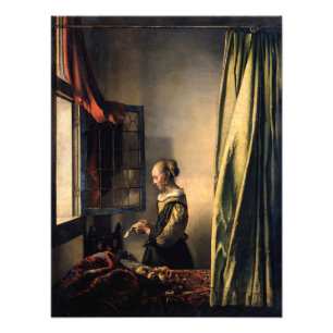 Vermeer - Girl Reading a Letter at an Open Window Photo Print