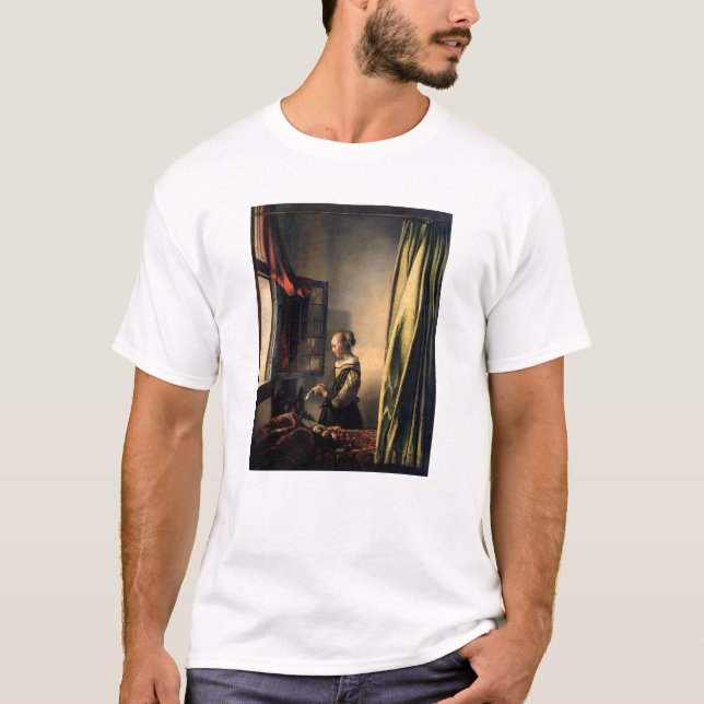 Vermeer - Girl Reading a Letter at an Open Window T-Shirt (Front)