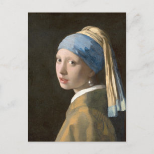 VERMEER Girl with a Pearl Earring Postcard