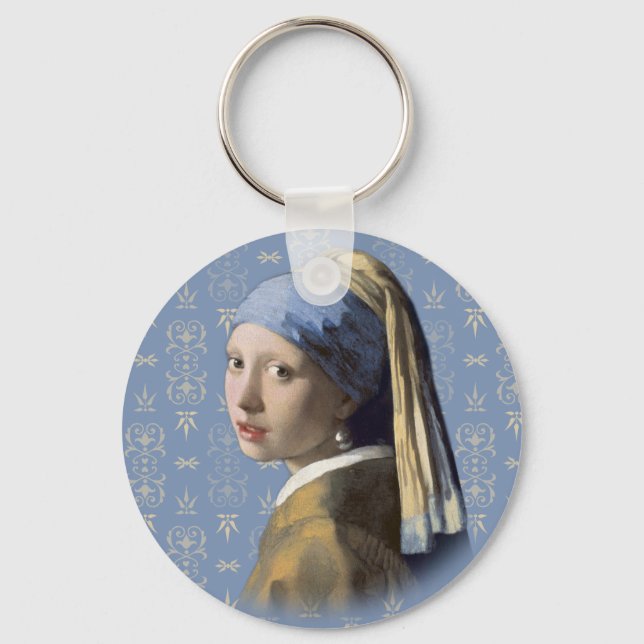 Vermeer- Girl with the Pearl Earring Keychain (Front)