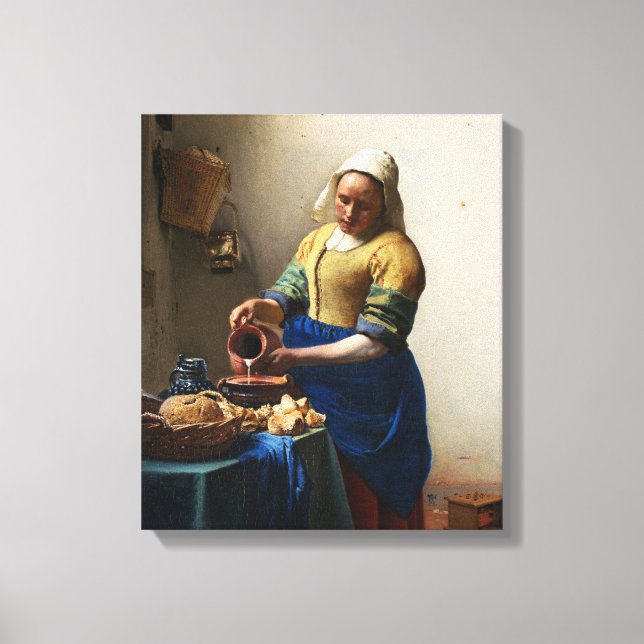 Vermeer L'Enveloppement En Toile De Milkmaid (Recto)
