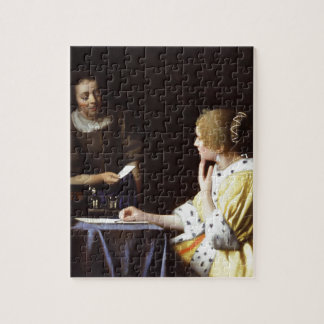 Vermeer - Mistress and Maid 1666-67 Jigsaw Puzzle