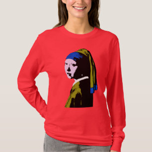 Vermeer Pearl Earring Pop Art T-Shirt