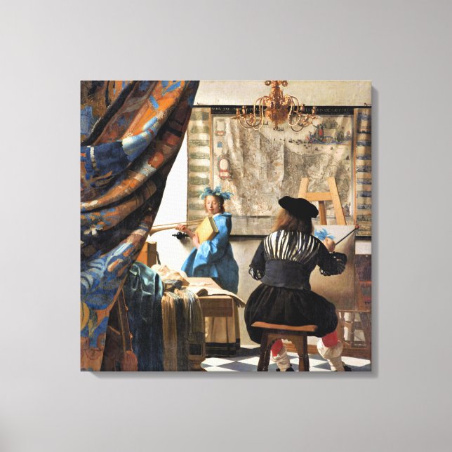 Vermeer - The Art of Painting Canvas Print (Front)