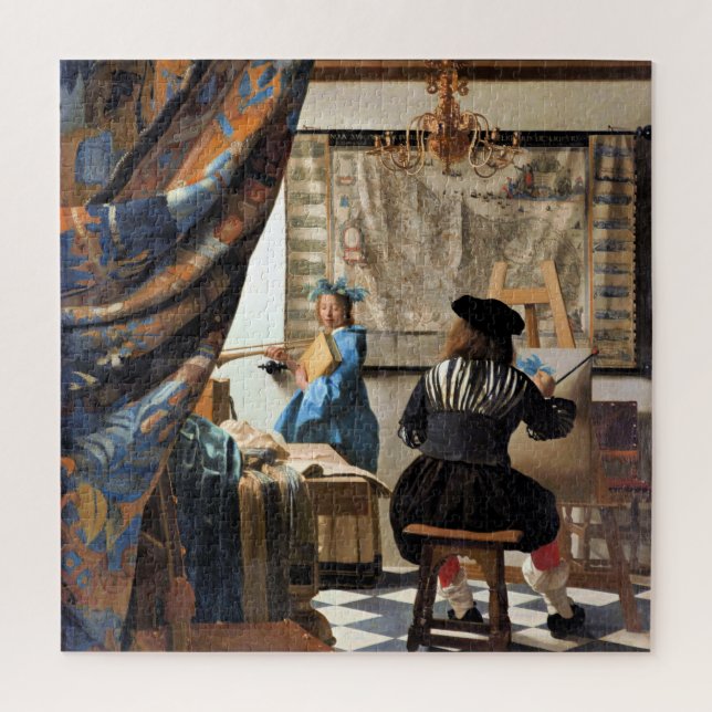 Vermeer - The Art of Painting Jigsaw Puzzle (Vertical)