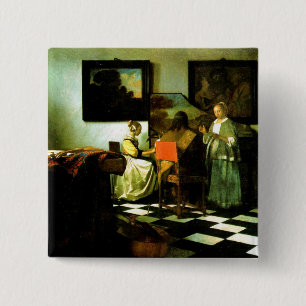 Vermeer: The Concert artwork 2 Inch Square Button