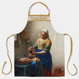 Vermeer The Milkmaid Personalize Apron