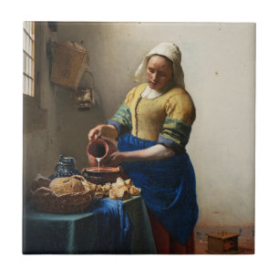 Vermeer The Milkmaid Tile