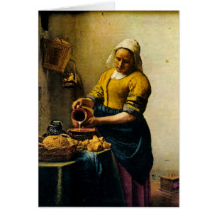 Vermeer's Maidservant Pouring Milk (circa 1660)