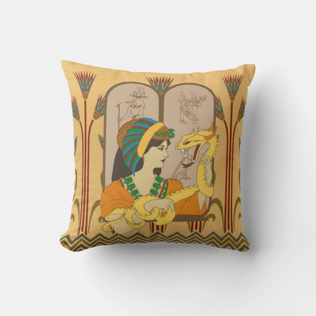 Vermicelli on Papyrus Throw Pillow (Front)