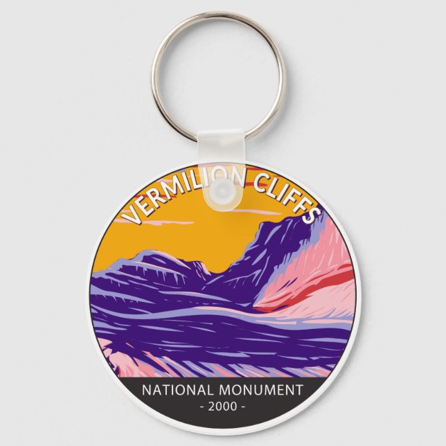Vermilion Cliffs National Monument White Pocket Keychain (Front)