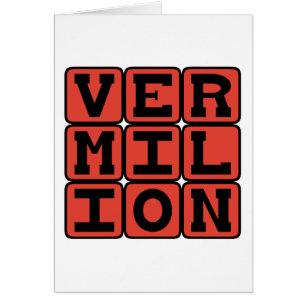 Vermilion, Colour
