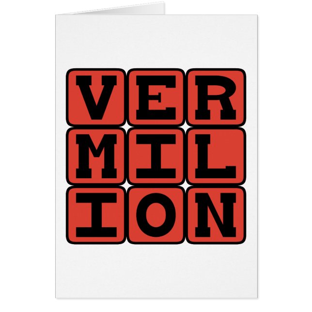 Vermilion, Colour (Front)