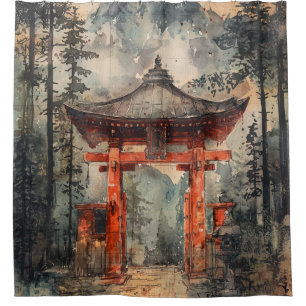 Vermilion Mountain Gate Ink Wash