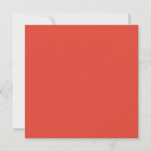 Vermilion Red Autumn Fall Season Solid Colour Card