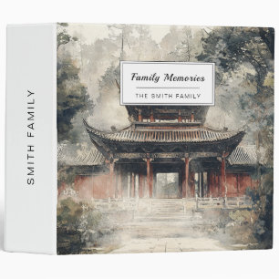 Vermilion Temple Gate Watercolor Ink (1) Binder
