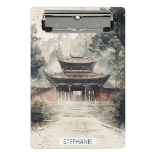 Vermilion Temple Gate Watercolor Ink (1) Mini Clipboard