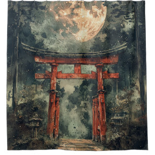 Vermilion Temple Gate Watercolor Ink (3)