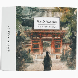 Vermilion Temple Gate Watercolor Ink (4) Binder