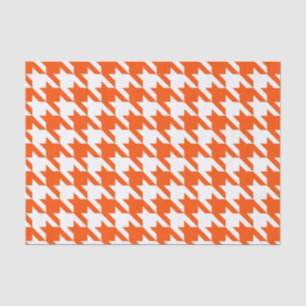 Vermillion Elegant Houndstooth Tissue Paper