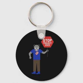 “vermin” Activist Stop Project 2025.  Keychain