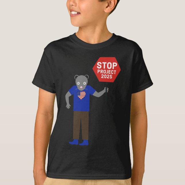 “vermin” Activist Stop Project 2025.  T-Shirt (Front)
