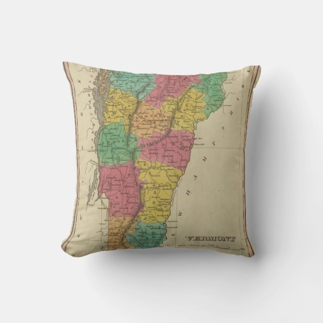 Vermont 10 throw pillow (Front)