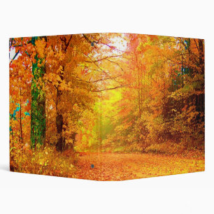 Vermont Autumn Nature Landscape Binder