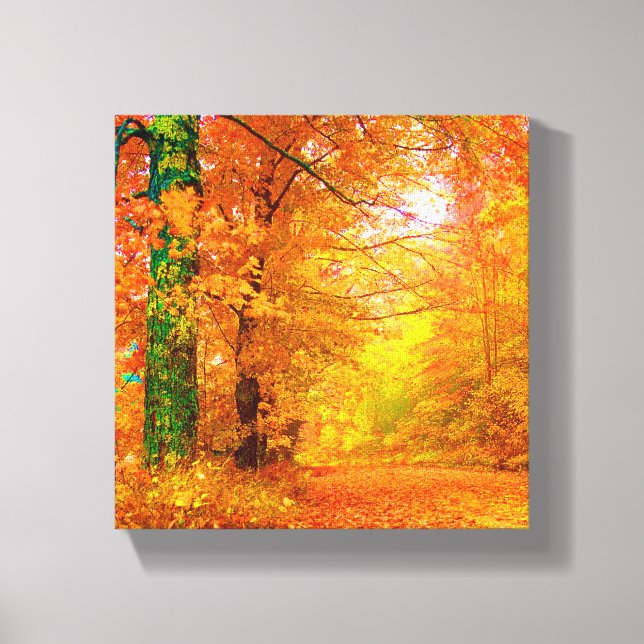 Vermont Autumn Nature Landscape Canvas Print (Front)