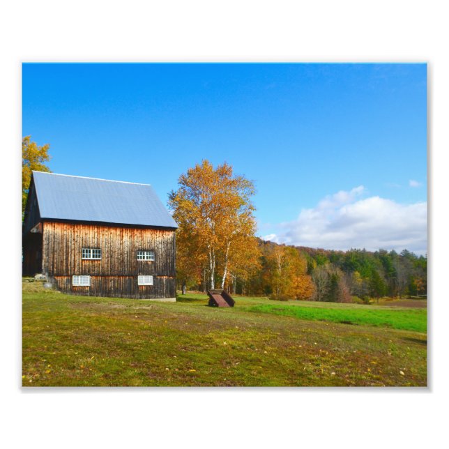 Vermont Barn Photo Print (Front)