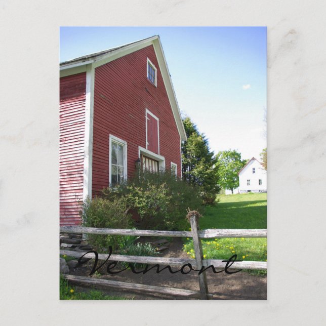 Vermont Barn Postcard (Front)