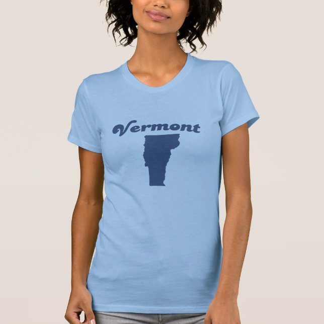 VERMONT Blue State T-Shirt (Front)